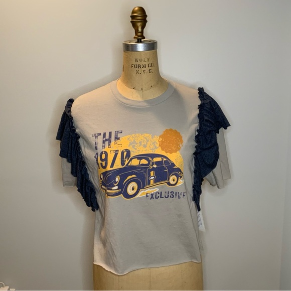 Exclusive Graphic Tee one-of-a-kind, eco-friendly, designer top - Picture 2 of 5